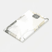 Monogram | Jouw namen toevoegen | Monochrome Momen Post-it® Notes (Schuin)