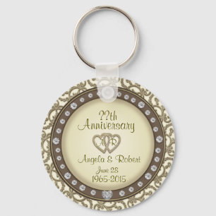 Monogram Jubileum Gold Sleutelhanger