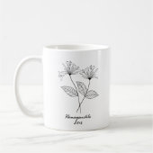 Monogram Juni Geboorte Maand Bloem Koffiemok (Links)