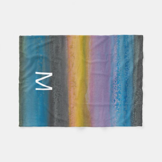 Monogram | Juniper Mist I Fleece Deken (Voorkant (Horizontaal))