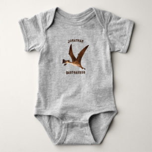 Monogram Jurassic wild dier leuke grijs bruin Romper