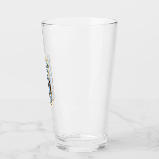 Monogram K - 16 oz glas (Links)