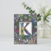 Monogram K Briefkaart (Staand voorkant)
