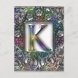 Monogram K Briefkaart