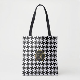Monogram K canvas tas van hoorntanden