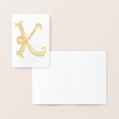 Monogram K Folie Kaart (Display)