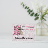 Monogram K Kaart voor noodinformatie van kinderen Contactkaartje (Staand voorkant)