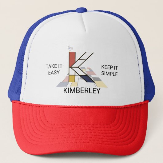 Monogram "K" - Kimberley Trucker Pet (Voorkant)