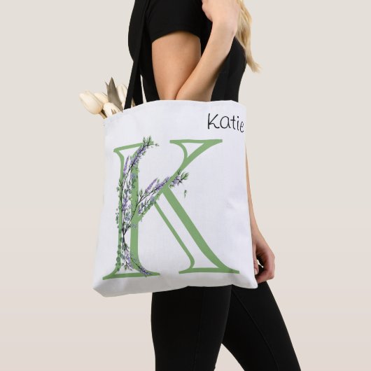 Monogram K Lavender Eucalyptus Tote Bag (Dichtbij)