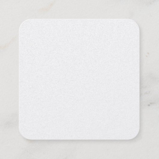 Monogram K Square Calling Card Vierkante Visitekaartje (Achterkant)