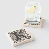  Monogram "K" Stenen Onderzetter (Zijkant)