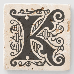  Monogram "K" Stenen Onderzetter
