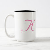 Monogram-K Tweekleurige Koffiemok (Links)