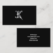 Monogram K visitekaartjes (Voorkant / Achterkant)