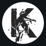 Monogram K Wedding Seal Sticker<br><div class="desc">Monogram Gifts heeft een enorme selectie aanpasbare USPS-postzegels,  envelopzegelstickers,  wenskaarten,  overhemden,  petten,  knoppen,  magneten en nog veel meer. Deze monogrammen zijn geweldig voor het mailen van trouwuitnodigingen,  uitnodigingen van de Partij van het Jubileum,  graduatieaankondigingen,  en feestelijkheden voor de verjaardag om er slechts een paar te noemen.</div>