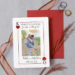 Monogram Kaart afspelen Weduwfoto opslaan Datum<br><div class="desc">Viel in stijl met deze stijlvolle en zeer trendy bruiloft met de datumkaarten. Dit ontwerp is gemakkelijk te personaliseren met uw speciale gebeurtenisformulering en uw gasten zullen enthousiast zijn wanneer zij deze geweldige kaarten ontvangen.</div>