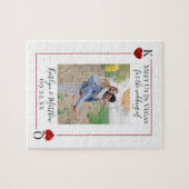 Monogram Kaart afspelen Weduwfoto opslaan Datum Legpuzzel (Horizontaal)