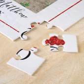 Monogram Kaart afspelen Weduwfoto opslaan Datum Legpuzzel (Zijkant)