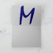 Monogram Kaart - "M"  (Binnen)