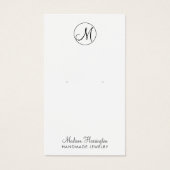 Monogram Kaart voor juwelenweergave (Voorkant)