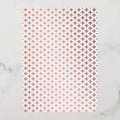 Monogram Kaart Weddenschap Real Roos Gold Foil (Achterkant)