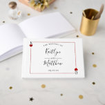 Monogram Kaart Wedding Collectie Gastenboek<br><div class="desc">Geniet in stijl met dit stijlvolle en zeer trendy huwelijksboek. Het ontwerp is gemakkelijk te personaliseren met uw speciale gebeurtenisformulering en uw gasten zullen enthousiast zijn wanneer zij dit geweldige guestbook zien.</div>