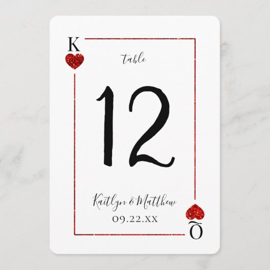 Monogram Kaart Wedding Collectie Tafel nr. (Voorkant)