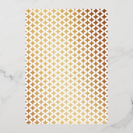 Monogram Kaart Wedding Real Gold Foil (Achterkant)