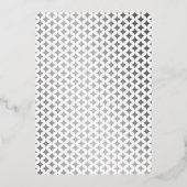 Monogram Kaart Wedding Real Silver Foil (Achterkant)