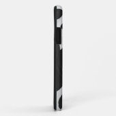 Monogram Kabelzwart en wit Case-Mate iPhone Case (Achterkant/rechts)