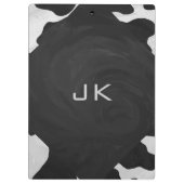 Monogram Kabelzwart en wit Klembord (Achterkant)