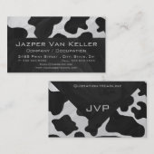 Monogram Kabelzwart en wit Visitekaartje (Voorkant / Achterkant)