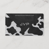 Monogram Kabelzwart en wit Visitekaartje (Achterkant)