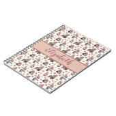 Monogram Kabouters Bakken Cupcakes Donuts Roze Sch Notitieboek (Linkerzijde)