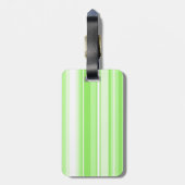 Monogram kalkgroene strepen bagagelabel (Achterkant verticaal)