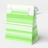 Monogram kalkgroene strepen bedankdoosjes (Achterkant)