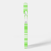 Monogram kalkgroene strepen Case-Mate iPhone case (Achterkant / Links)