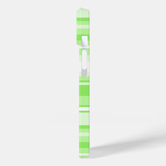 Monogram kalkgroene strepen Case-Mate iPhone case (Achterkant / Links)