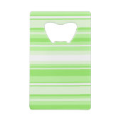Monogram kalkgroene strepen creditkaart flessenopener (Achterkant)