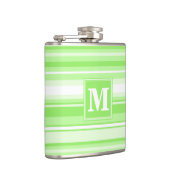 Monogram kalkgroene strepen heupfles (Rechts)