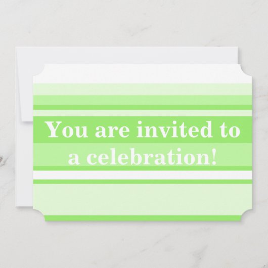 Monogram kalkgroene strepen kaart (Voorkant)