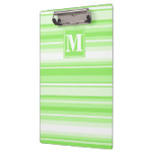 Monogram kalkgroene strepen klembord (Links)