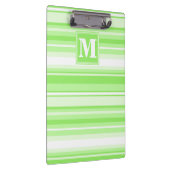 Monogram kalkgroene strepen klembord (Rechts)