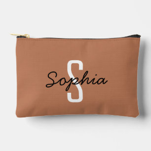 Monogram Kalligrafie Aangepaste Naam Caramel Etui