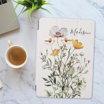 Monogram Kalligrafie Gedroogd Wildflower Boeket iPad Air Cover<br><div class="desc">Voeg elegantie toe aan je iPad met ons Monogram Dried Wildflower Bouquet Hoesje. Perfect voor natuur liefhebbers. Personaliseer nu de jouwe!</div>