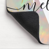 Monogram kalligrafie met opaalstenen muismat (Hoek)