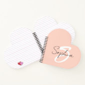 Monogram kalligrafie studie merkt Multomap op met Notitieboek (Binnen)