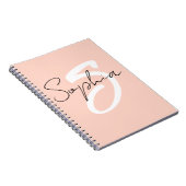 Monogram kalligrafie studie merkt Multomap op met Notitieboek (Rechterzijde)