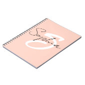 Monogram kalligrafie studie merkt Multomap op met Notitieboek (Linkerzijde)