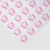 Monogram Kam Weefsel Papier Magenta (Detail)